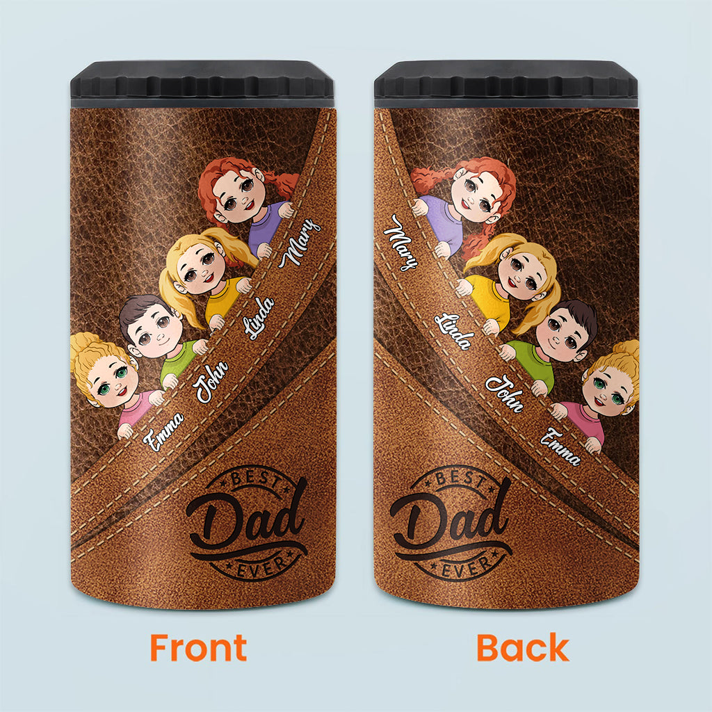 Best Dad Ever - Personalized Father Can Cooler