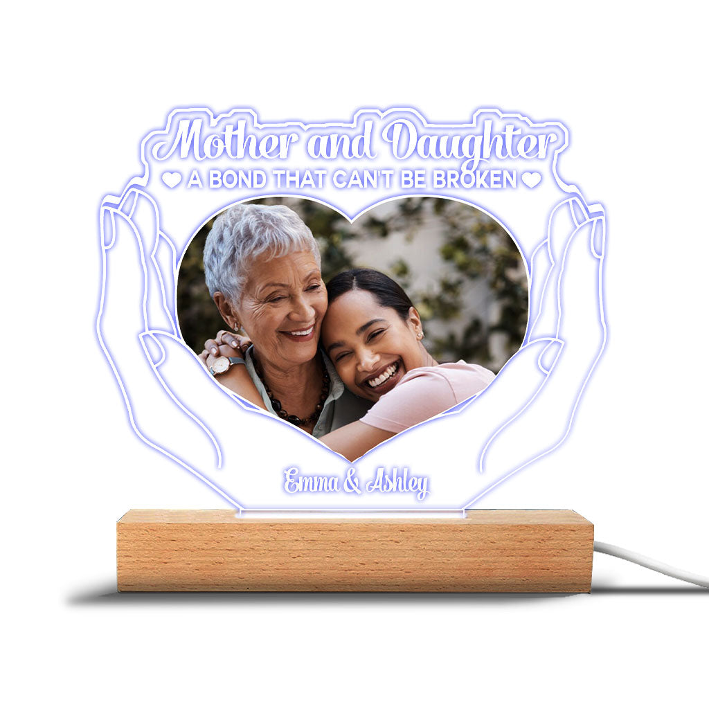 The Love Between Mother And Children - Gift for mom, daughter, son -  Personalized Shaped Plaque Light Base