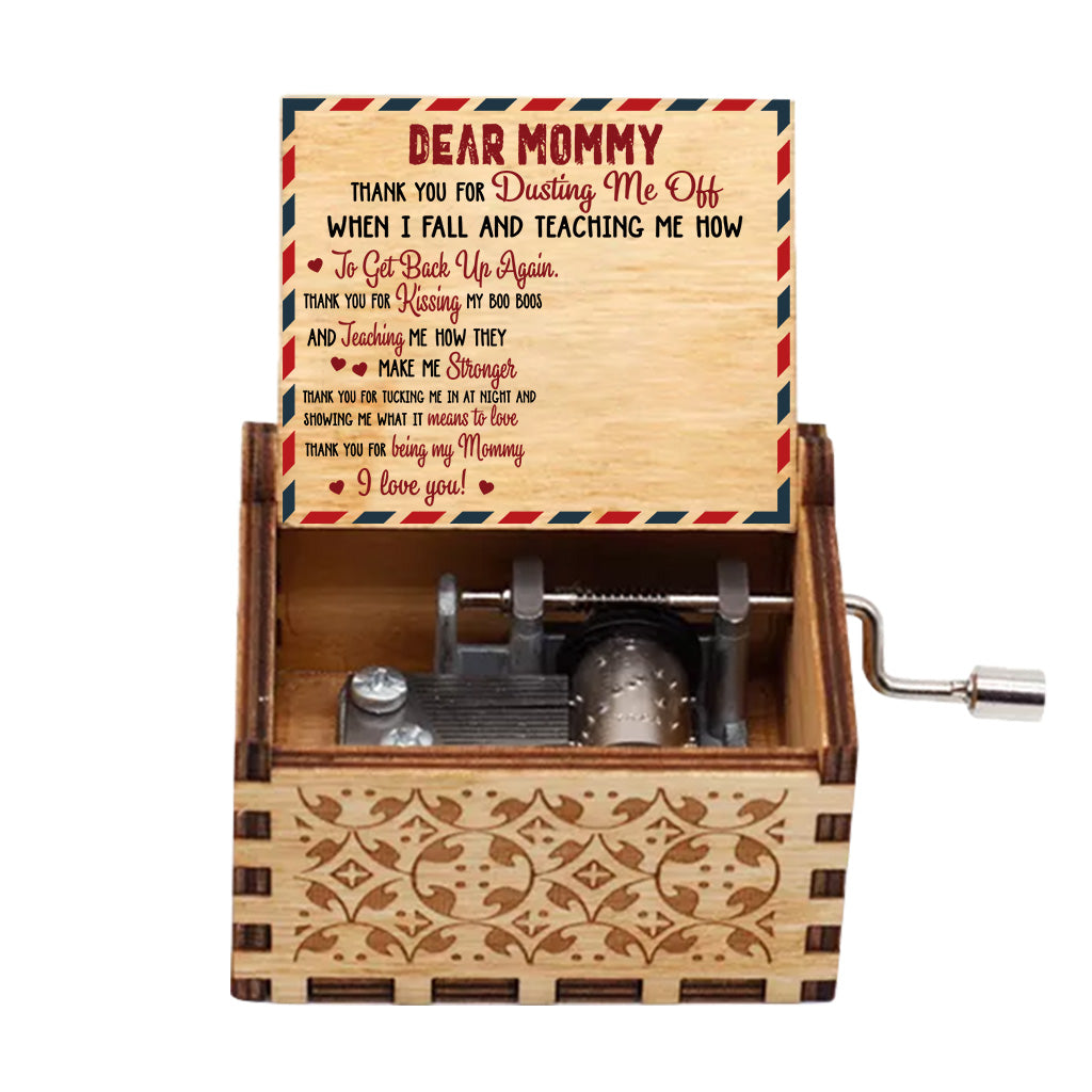 Dear Mom - Personalized Mother's Day Mother Hand Crank Music Box