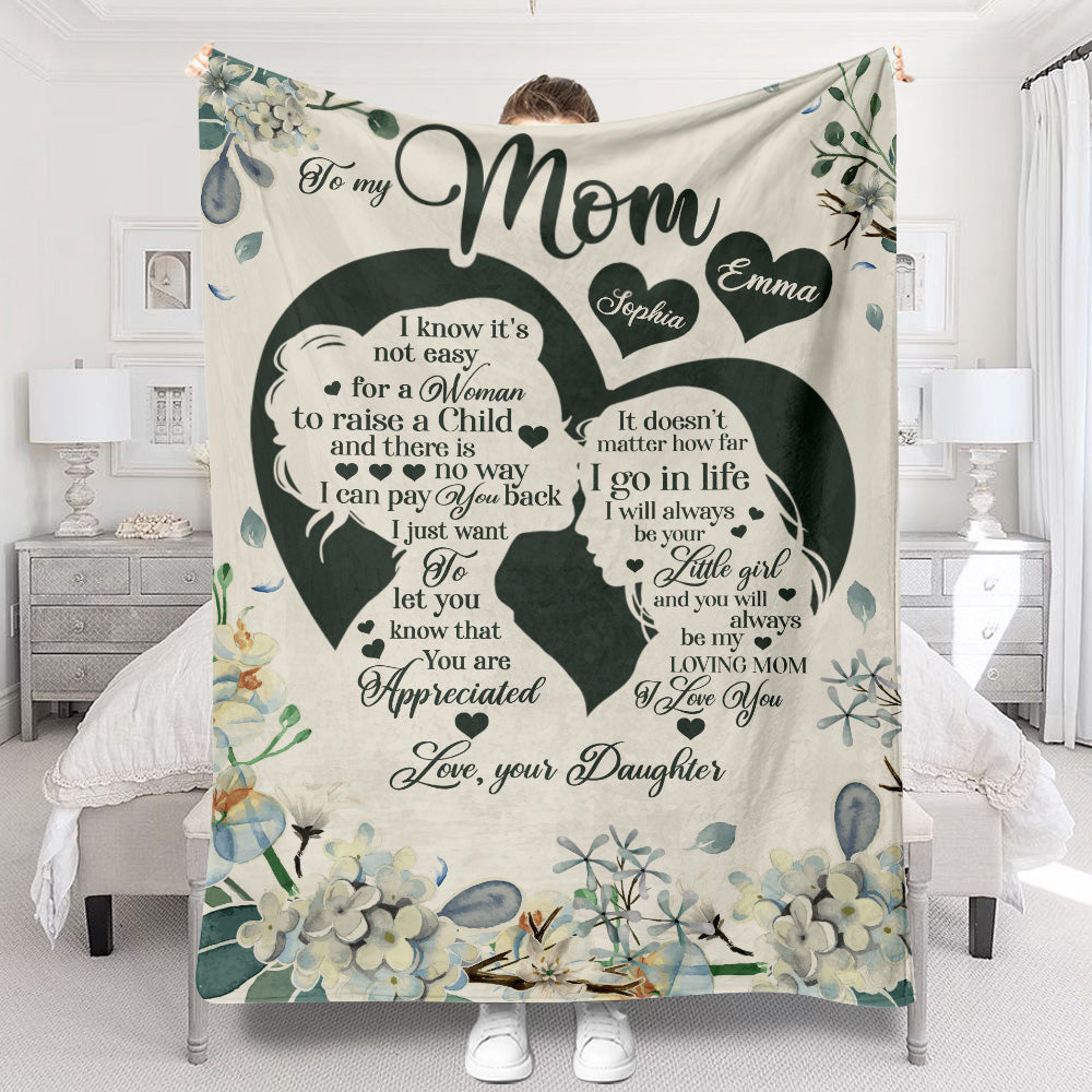 To My Mom - Personalized Mother's Day Mother Blanket