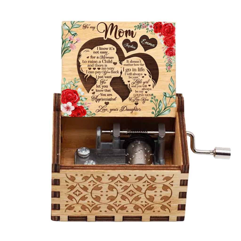 To My Mom - Personalized Mother's Day Mother Hand Crank Music Box