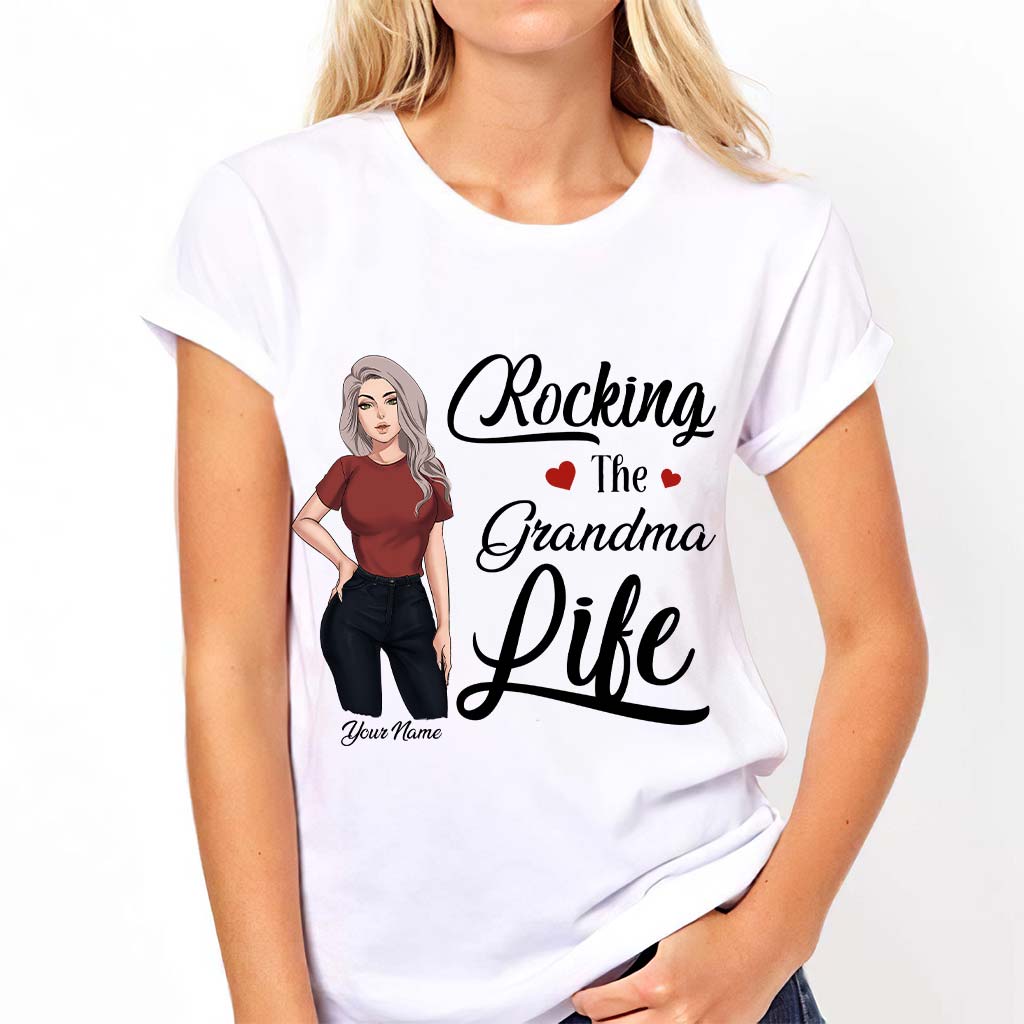 Rocking The Grandma Life - Personalized Mother's Day T-shirt and Hoodie