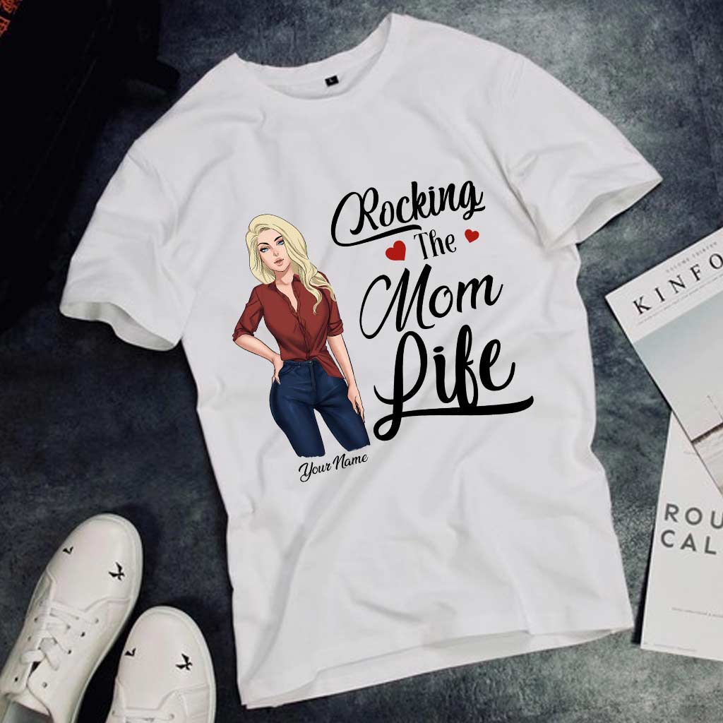 Rocking The Mom Life - Personalized T-shirt and Hoodie