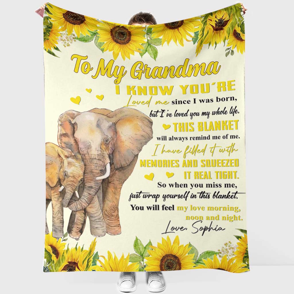 I've Loved You My Whole Life - Gift for grandma, sister, mom, grandma, aunt - Personalized Blanket