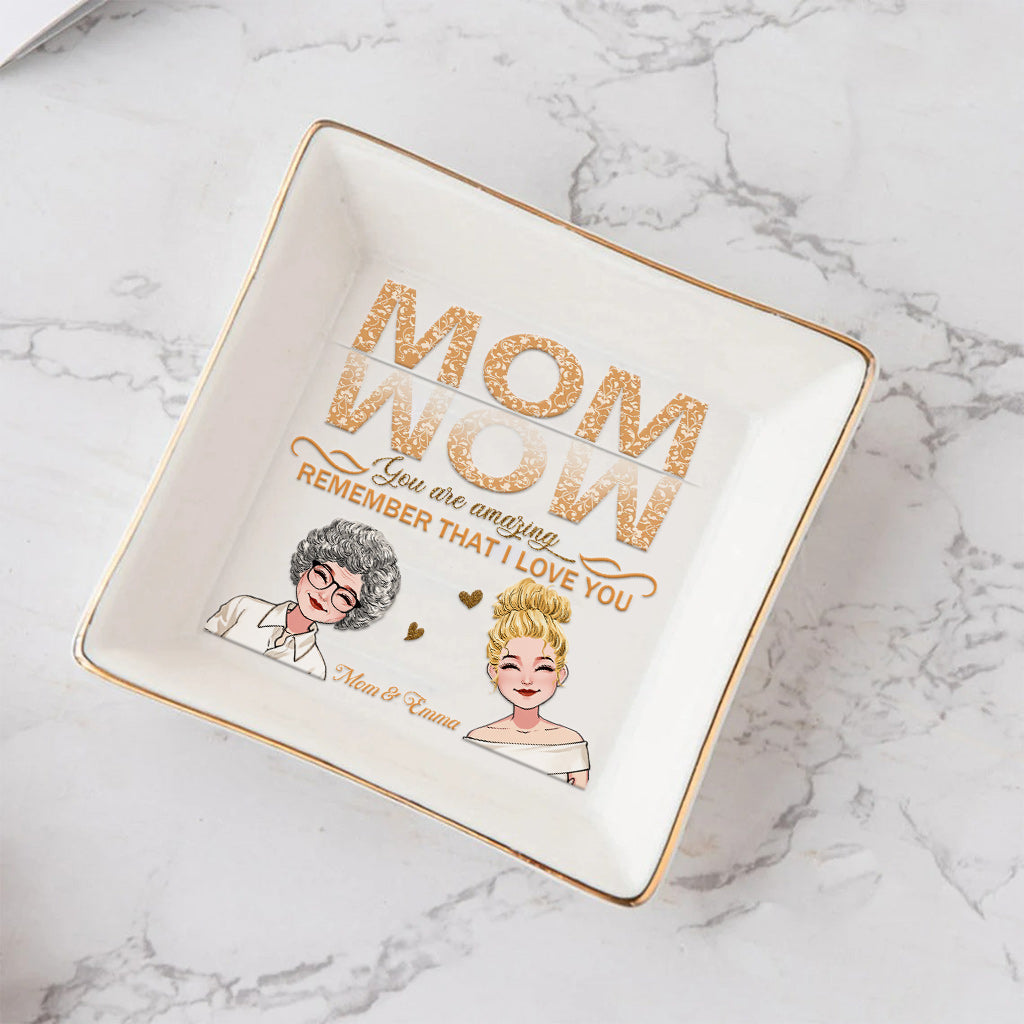 Wow Mom You Are Amazing - Personalized Mother's Day Mother Jewelry Dish