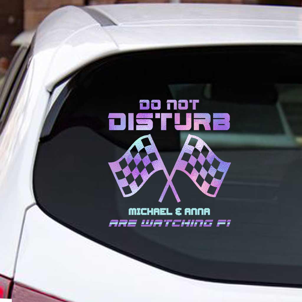 Do Not Disturb - Personalized Racing Decal Full