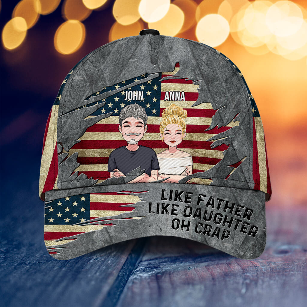 Like Father Like Daughter - Personalized Father Classic Cap