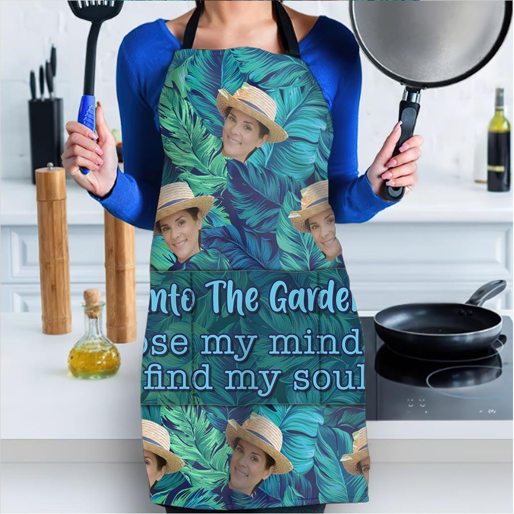 And Into The Garden - Gardening gift for mom, dad, grandma, him, her, wife, husband, girlfriend, boyfriend - Personalized Apron