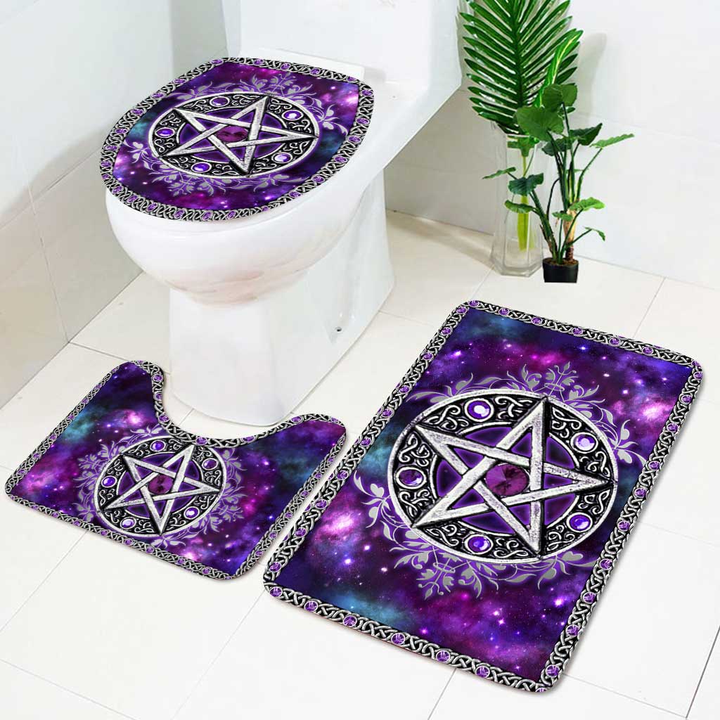 Purple Witches - Witch 3 Pieces Bathroom Mats Set