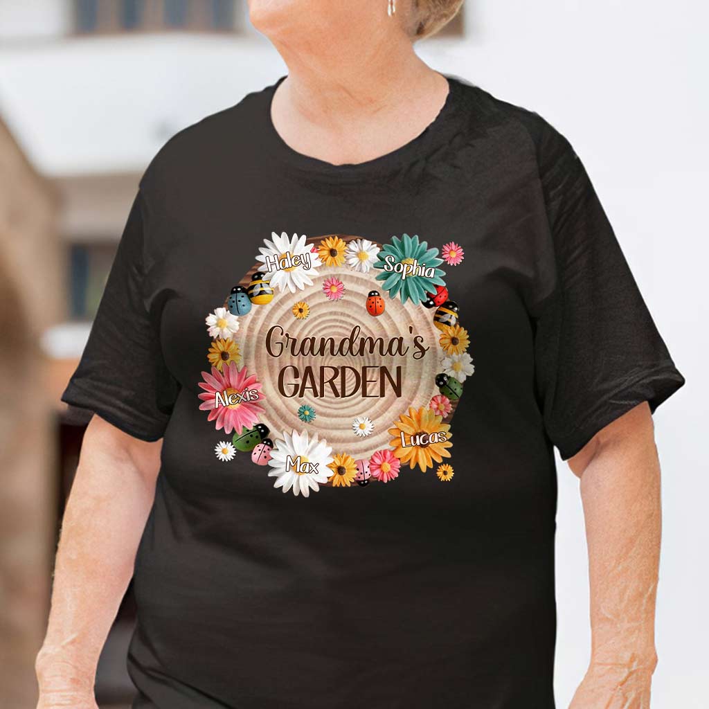 Grandma's Garden - Personalized Grandma T-shirt and Hoodie