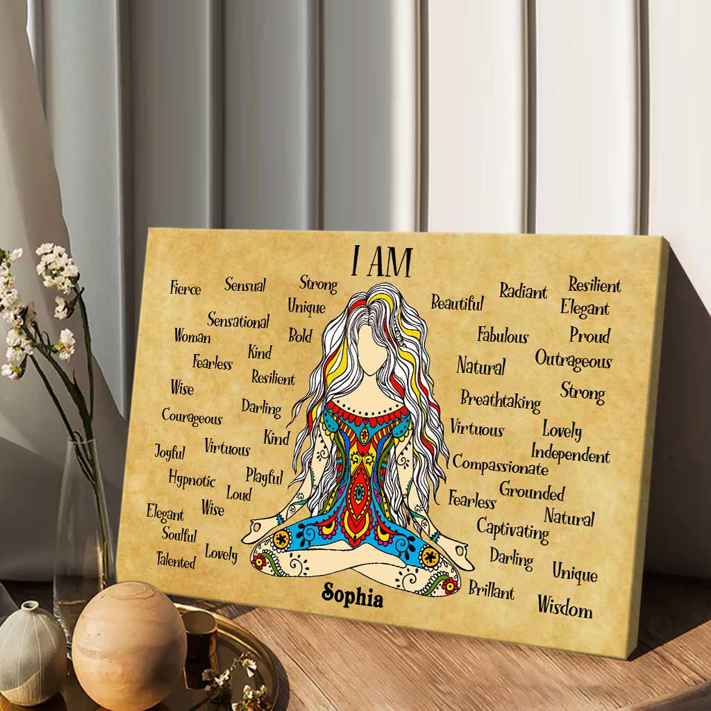 I'm - Personalized Yoga Canvas And Poster