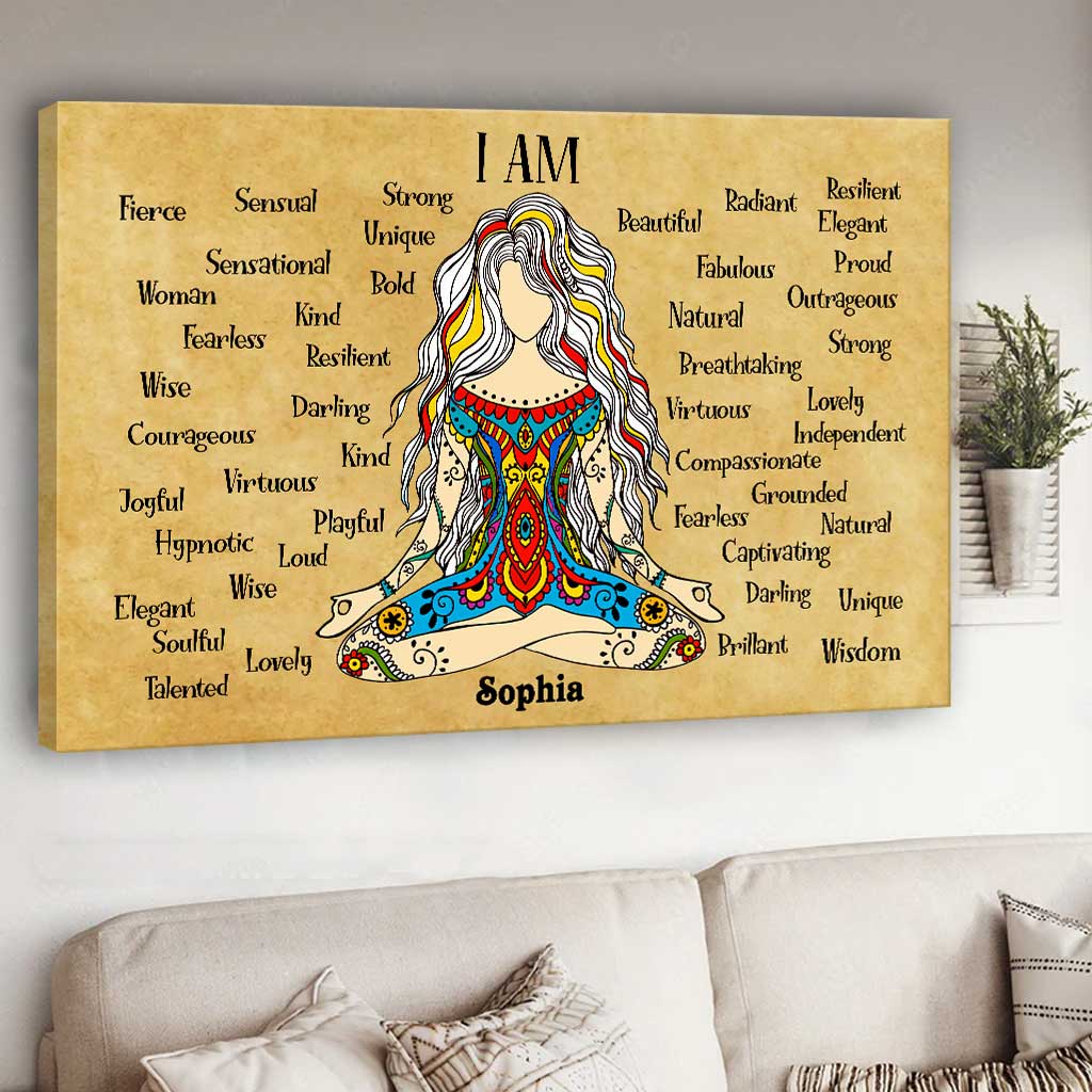 I'm - Personalized Yoga Canvas And Poster