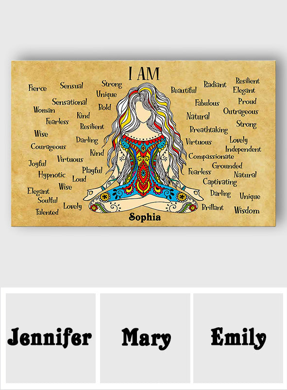 I'm - Personalized Yoga Canvas And Poster