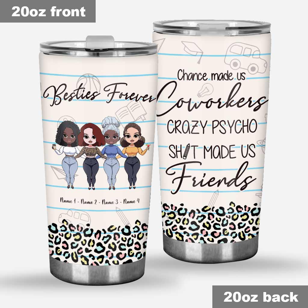 Chance Made Us Coworkers Teacher - Personalized Teacher Tumbler