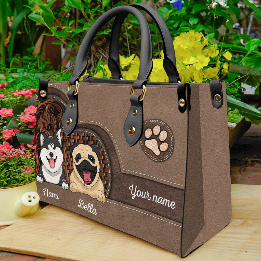 Dog Lover - Personalized Dog Leather Handbag