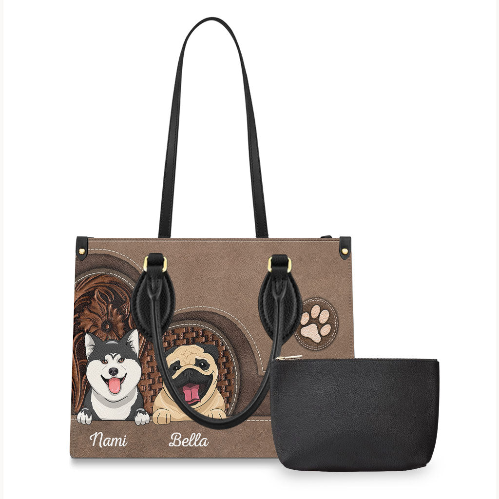 Dog Lover - Personalized Dog Leather Handbag