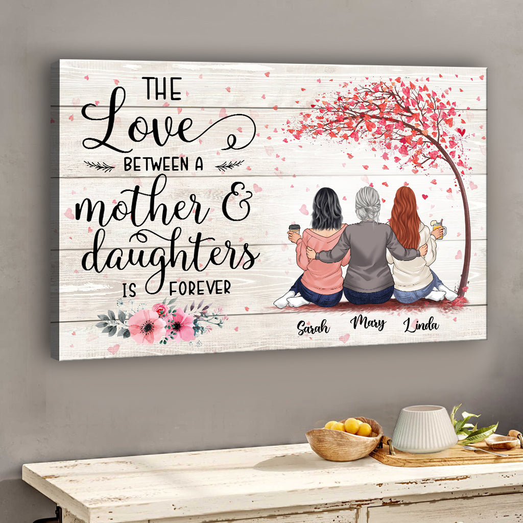 The Love Is Forever - Personalized Mother's Day Mother Canvas And Poster