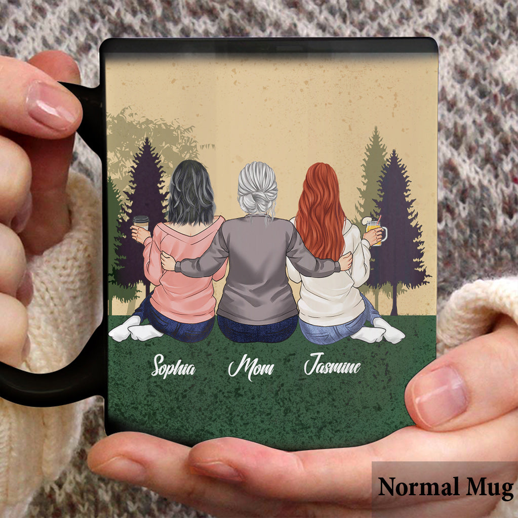 Mother And Daughter Forever Linked - Personalized Mother's Day Mother Mug