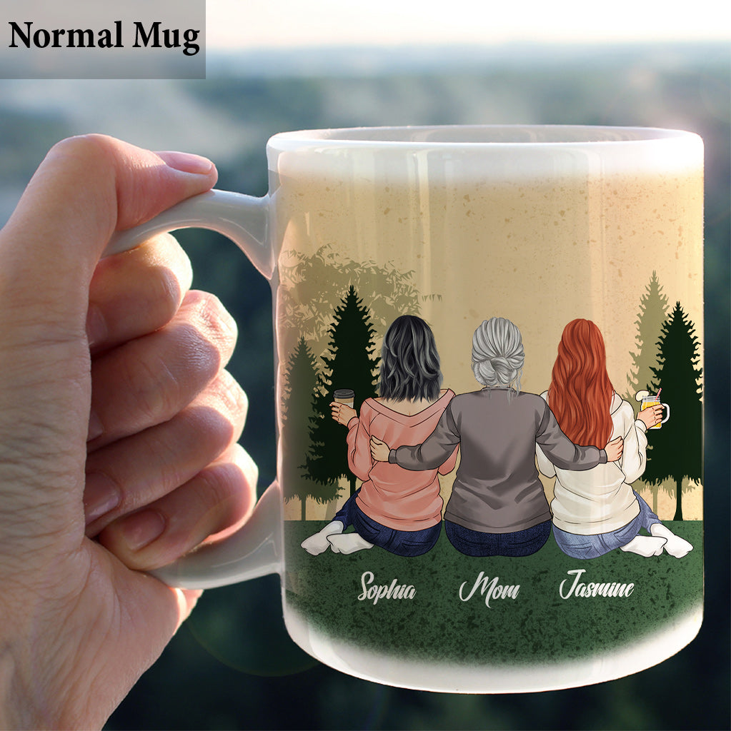 Mother And Daughter Forever Linked - Personalized Mother's Day Mother Mug