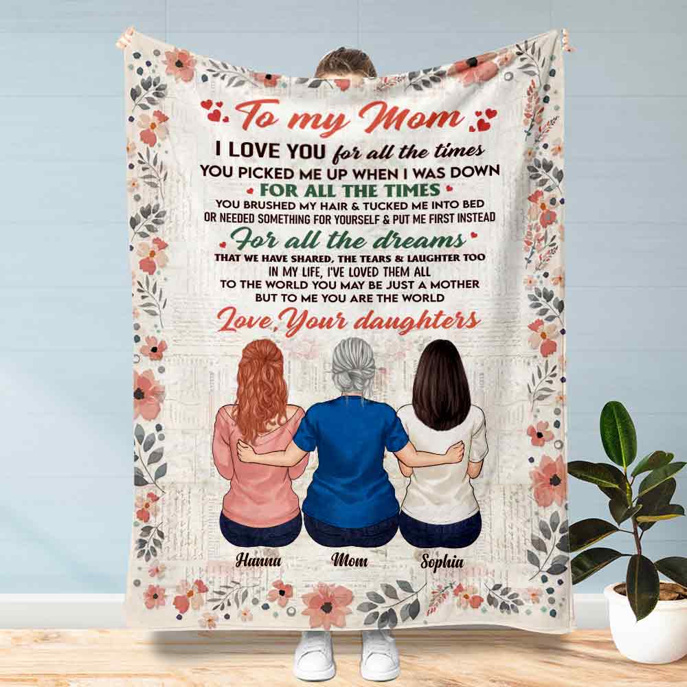 To My Mom - Personalized Mother's Day Mother Blanket