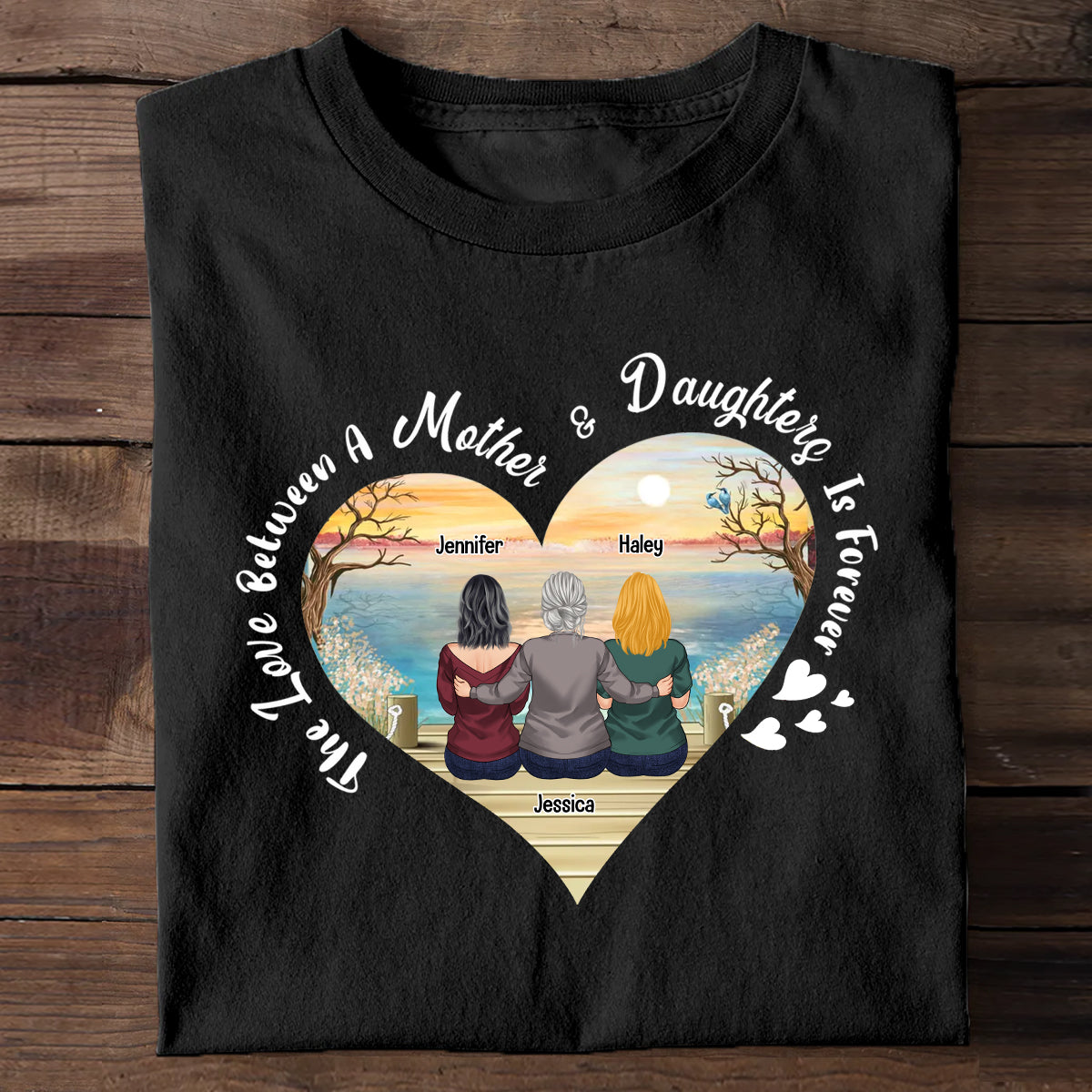 Mother Gift The Love Between Mother & Daughter - Personalized Mother's Day Mother T-shirt and Hoodie