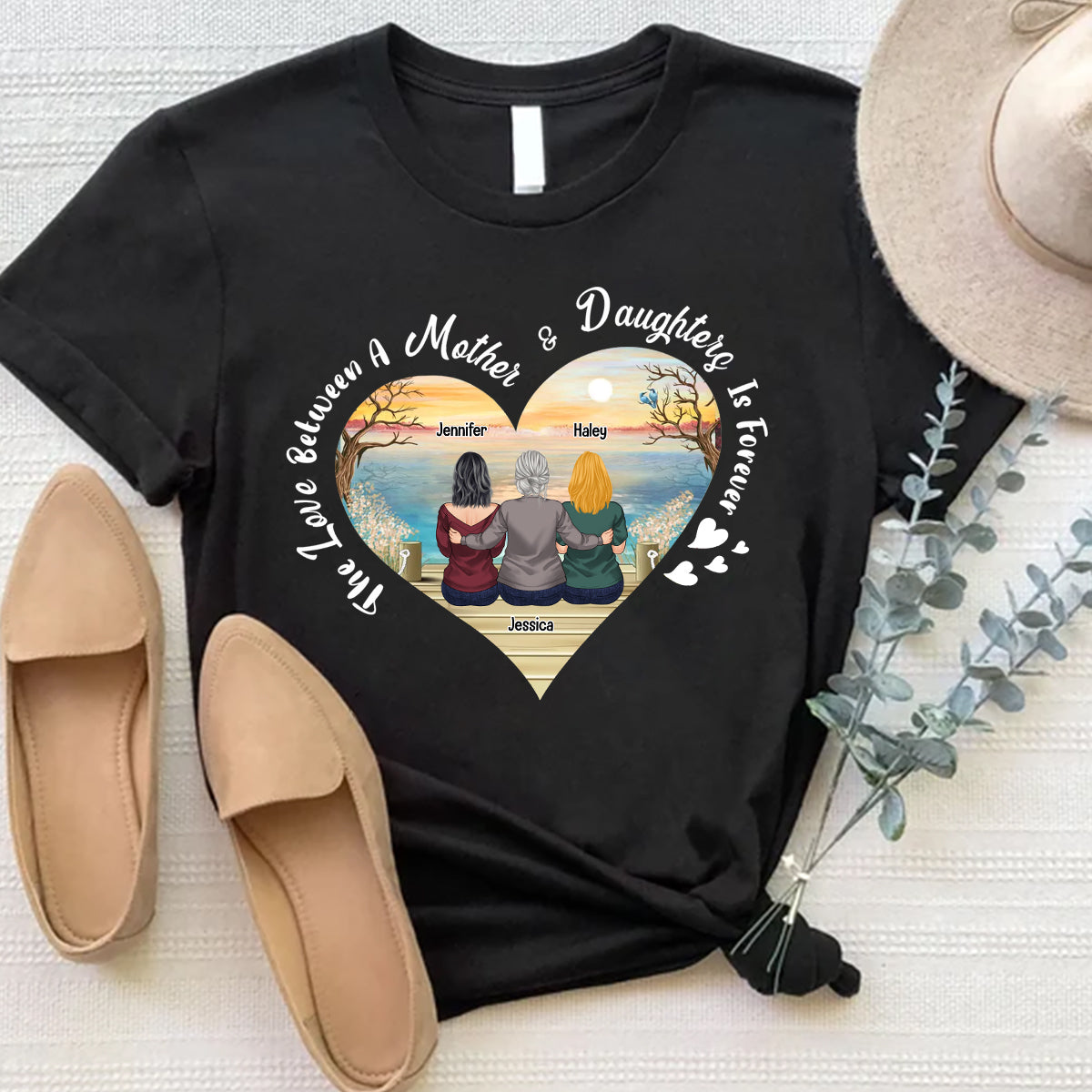 Mother Gift The Love Between Mother & Daughter - Personalized Mother's Day Mother T-shirt and Hoodie