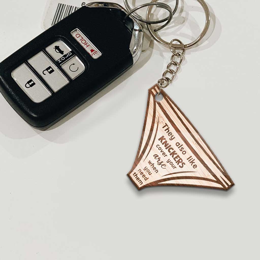 They Also Like Knickers - Personalized Bestie Keychain (Printed On Both Sides)