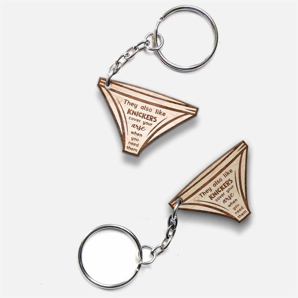 They Also Like Knickers - Personalized Bestie Keychain (Printed On Both Sides)