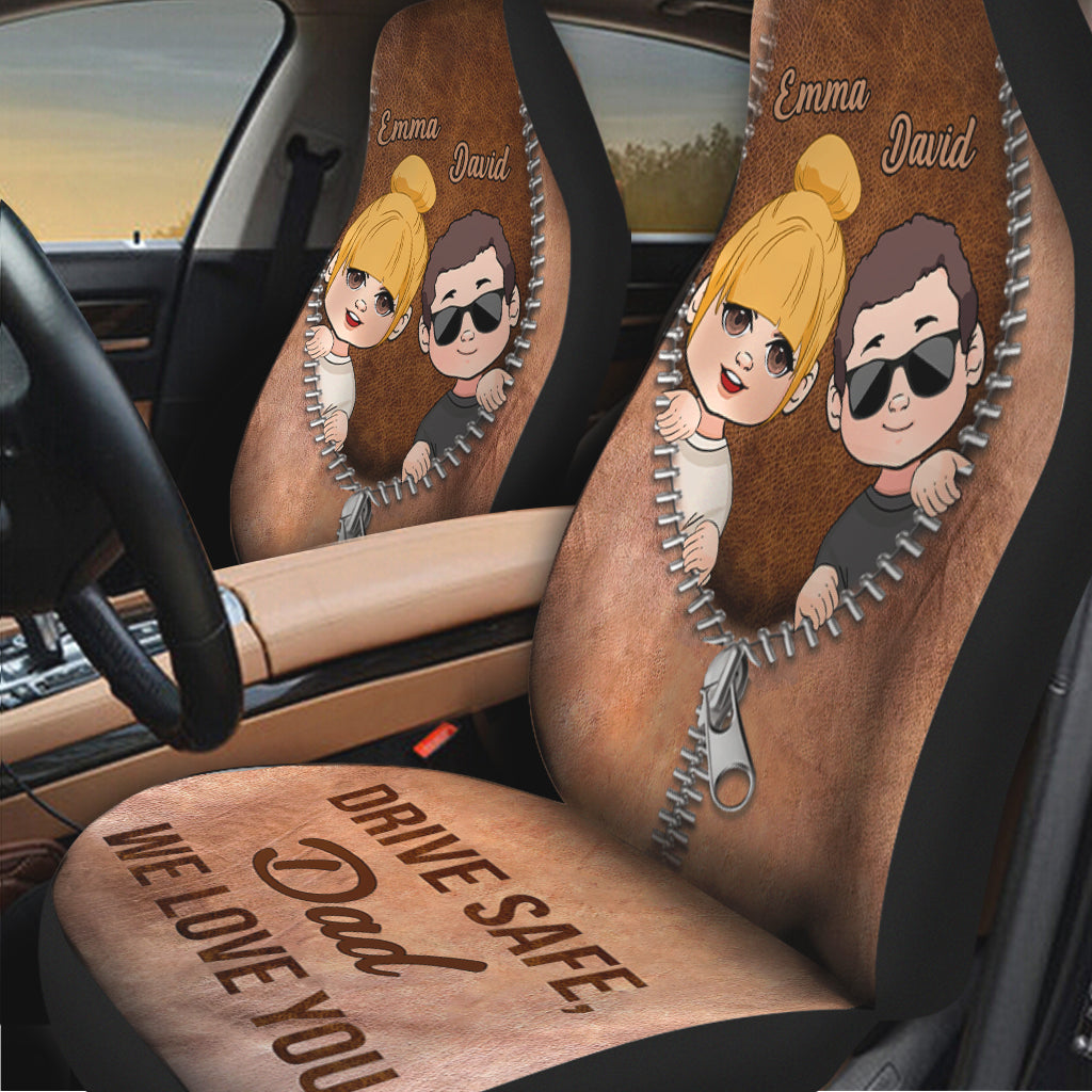 Drive Safe - Personalized Father Seat covers