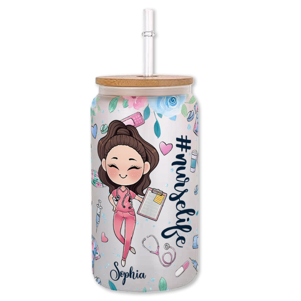 Nurse Life - Personalized Nurse Can Glass