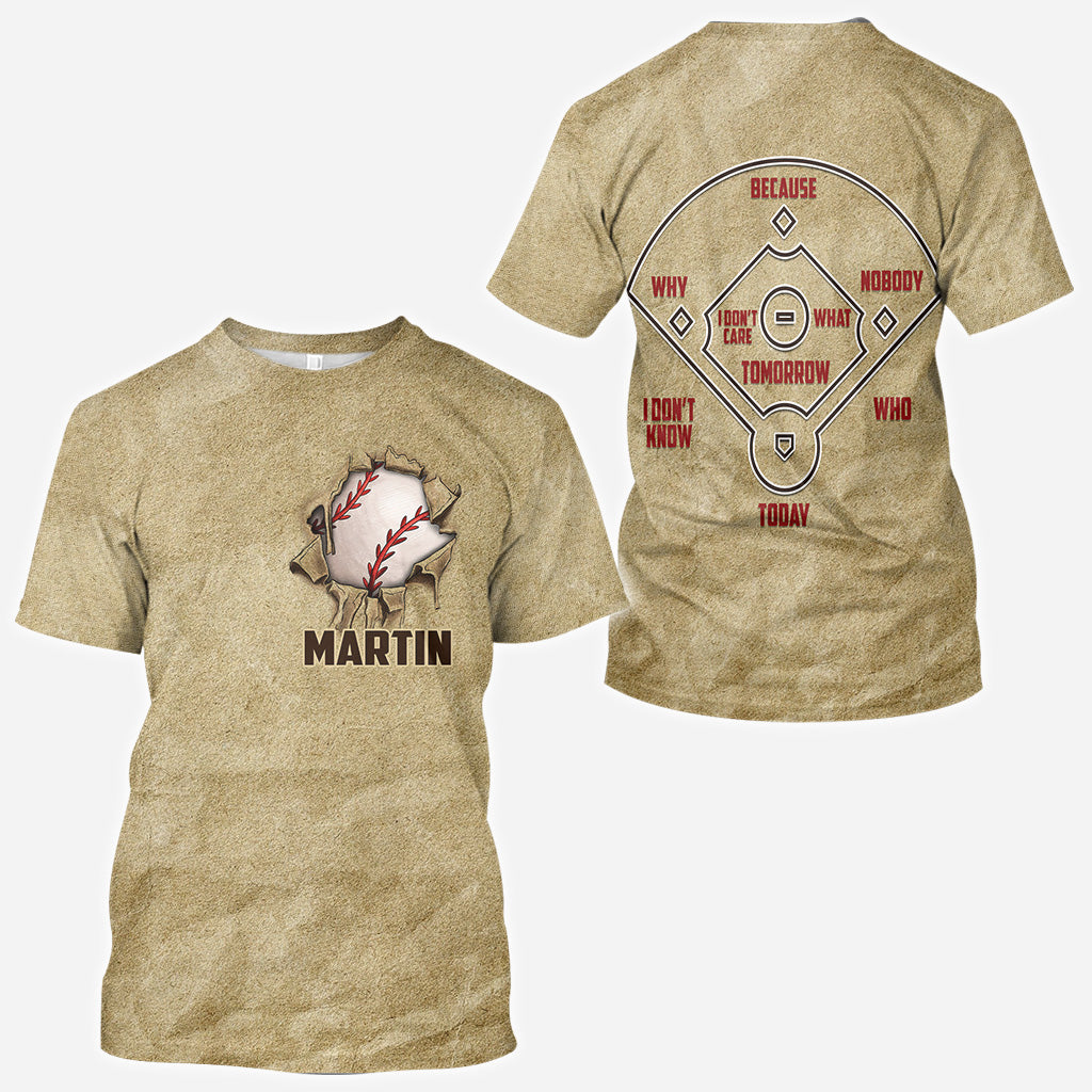 Love Baseball - Personalized Baseball All Over Shirt