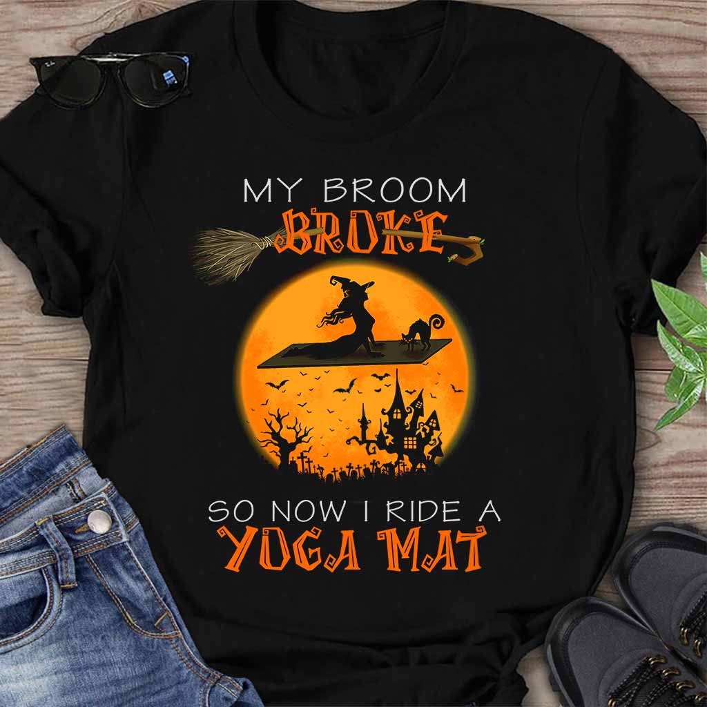 My Broom Broke Halloween T-shirt And Hoodie 092021