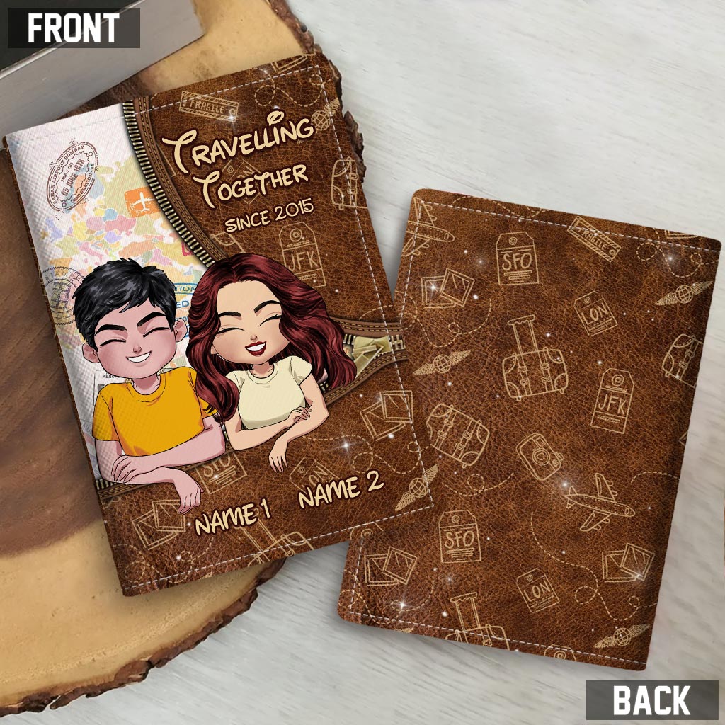 Travelling Together Since - Personalized Travelling Passport Holder