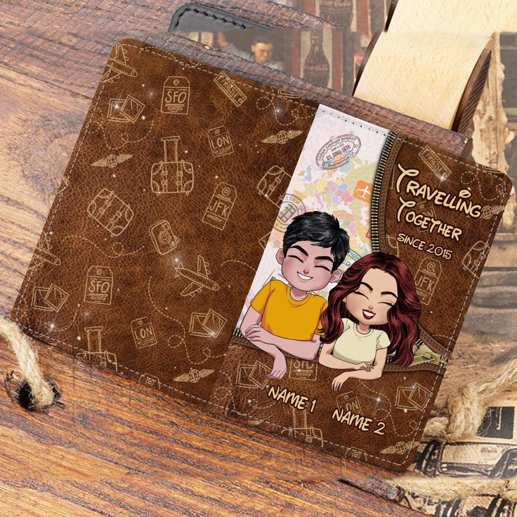 Travelling Together Since - Personalized Travelling Passport Holder