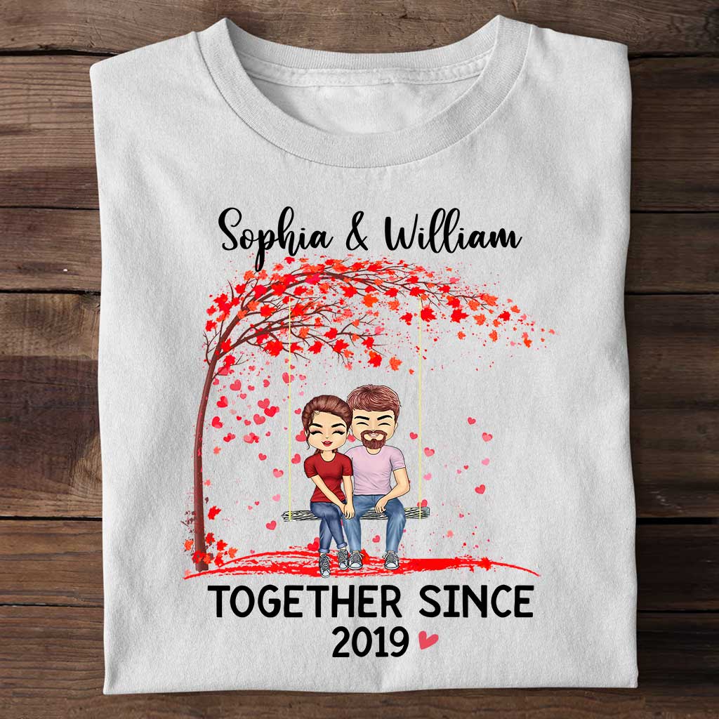 Together Since - Personalized Couple T-shirt