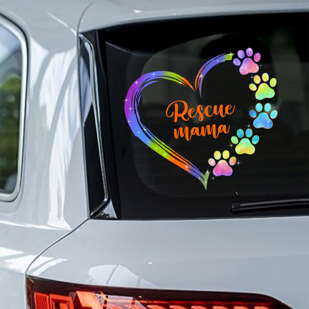 Heart Of Paws - Personalized Dog Decal Full