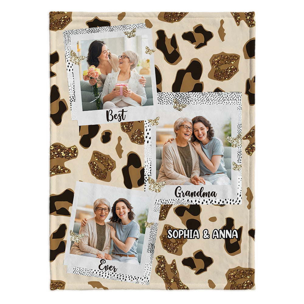 Best Grandma Ever - Personalized Mother's Day Grandma Blanket