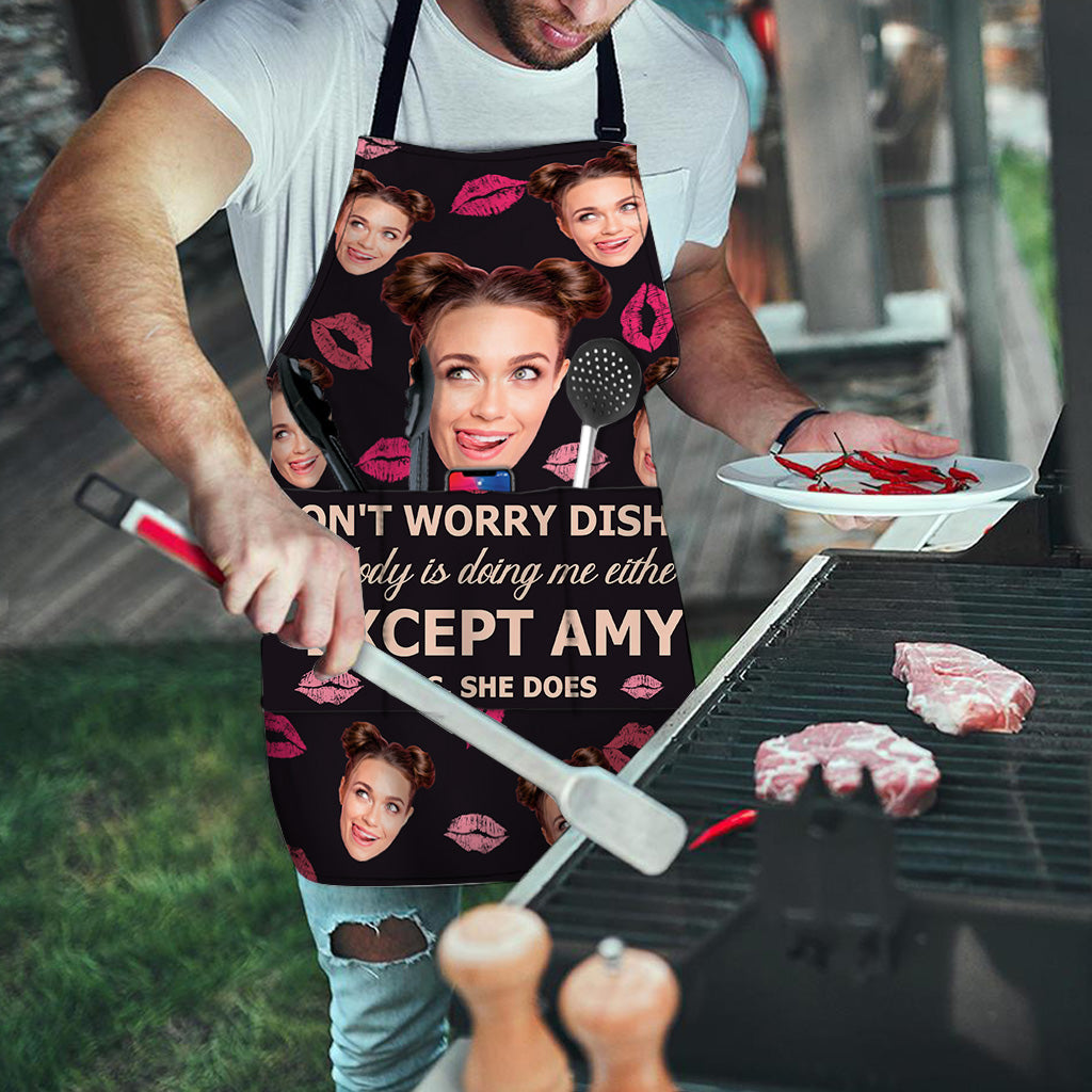 Don't Worry Dishes - Couple gift for husband, wife, girlfriend, boyfriend - Personalized Apron