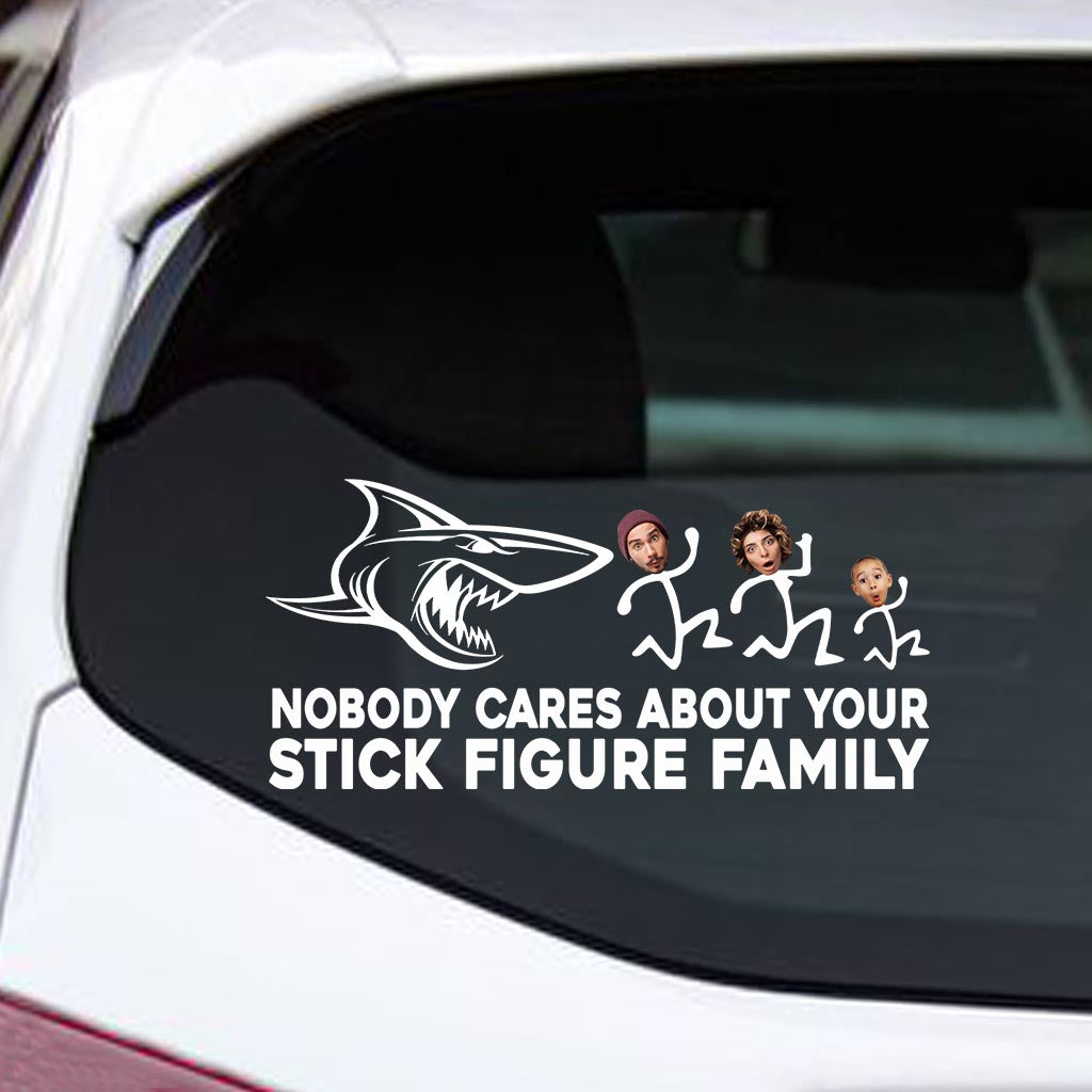 Nobody Cares - Personalized Shark Decal Full