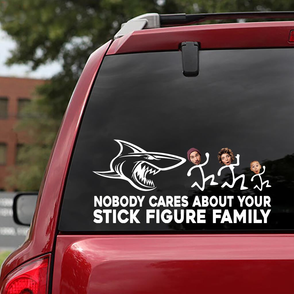 Nobody Cares - Personalized Shark Decal Full