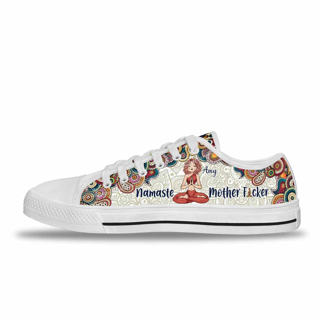 Namaster Mother Fcker - Personalized Yoga Low Top Shoes