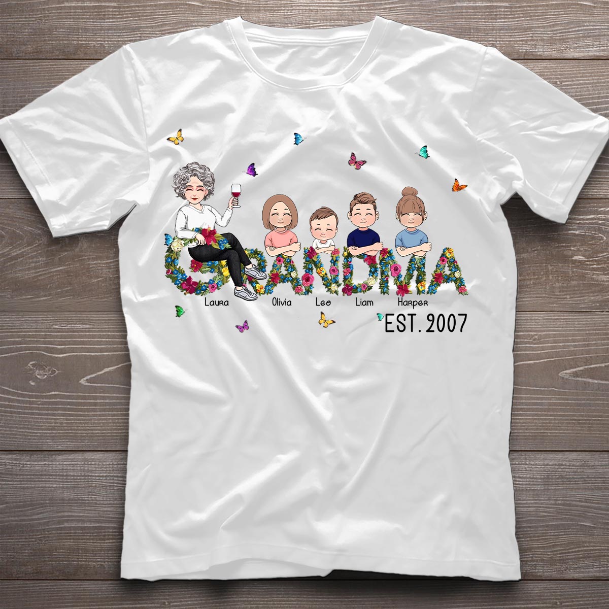 Grandma Since - Personalized Mother's Day Grandma T-shirt and Hoodie
