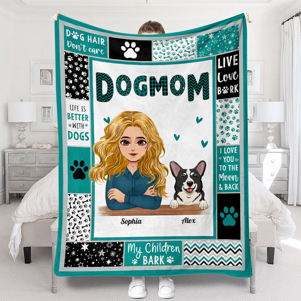 Fur Mom - Personalized Mother's Day Dog Blanket
