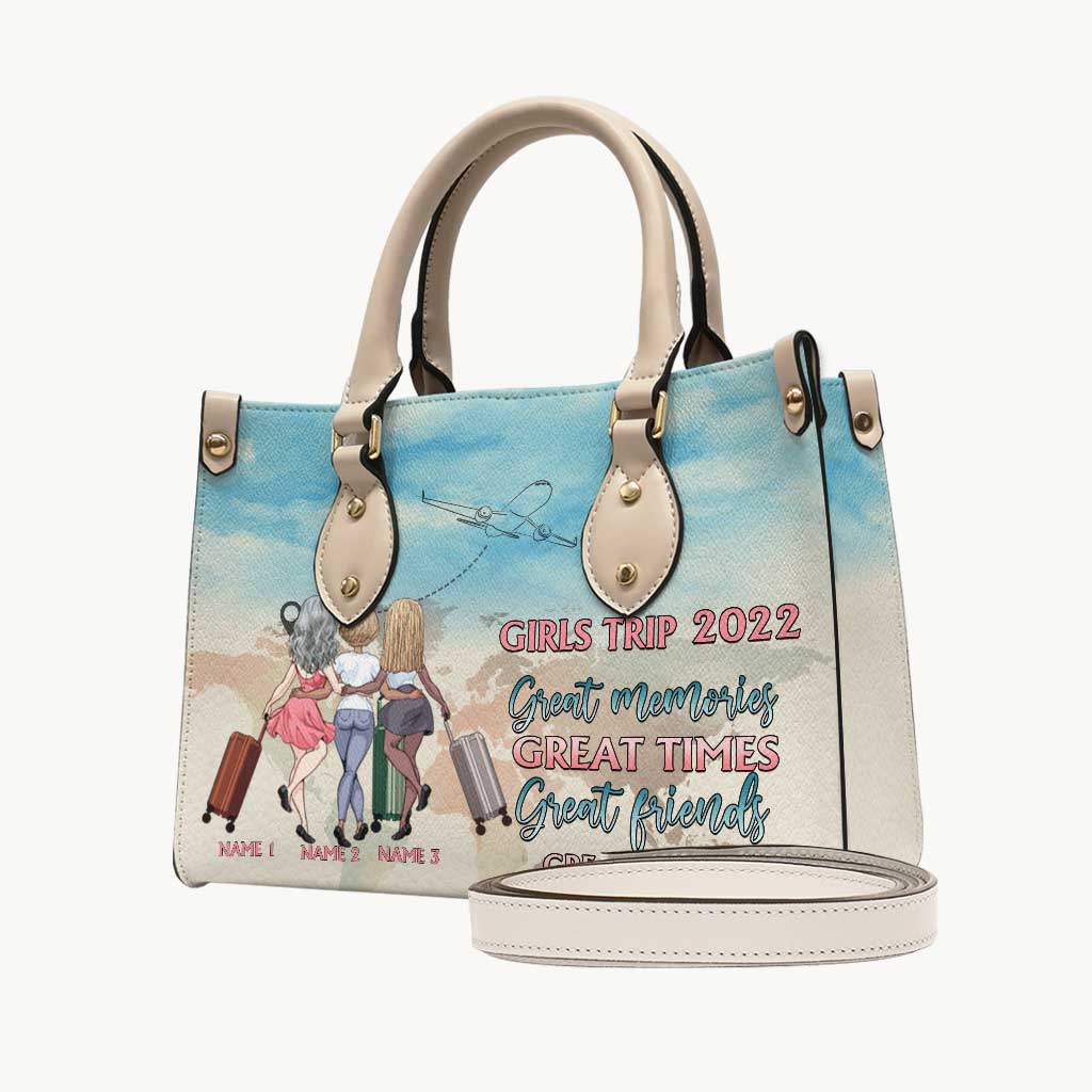 Girls Trip 2022 - Personalized Travelling Leather Handbag