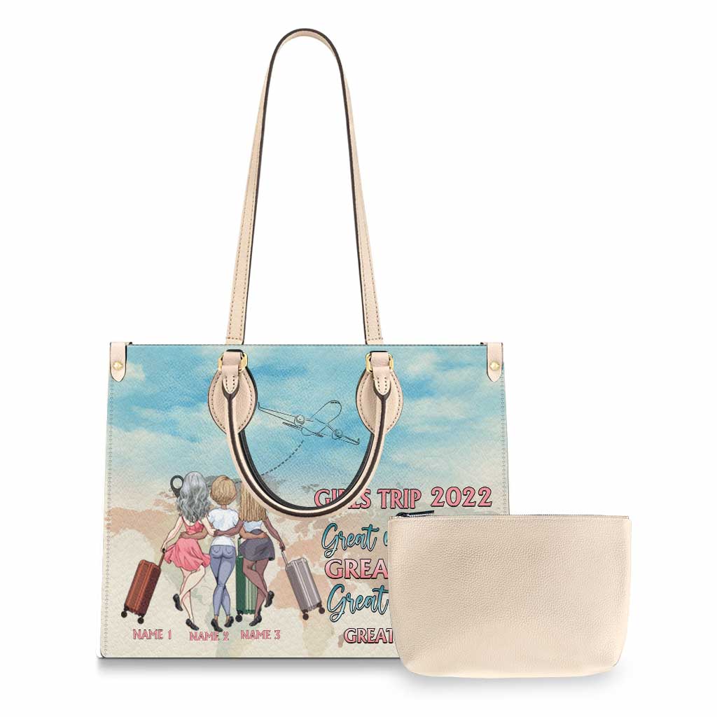 Girls Trip 2022 - Personalized Travelling Leather Handbag