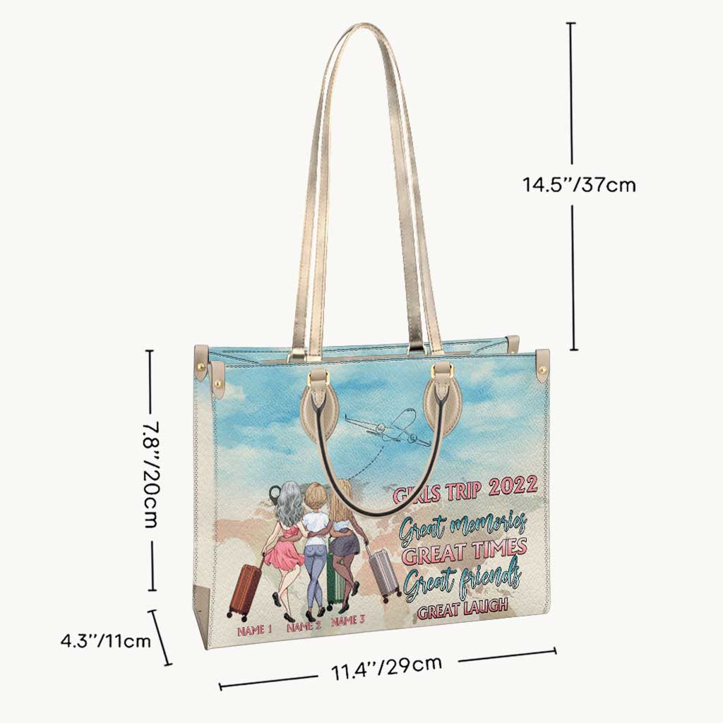 Girls Trip 2022 - Personalized Travelling Leather Handbag