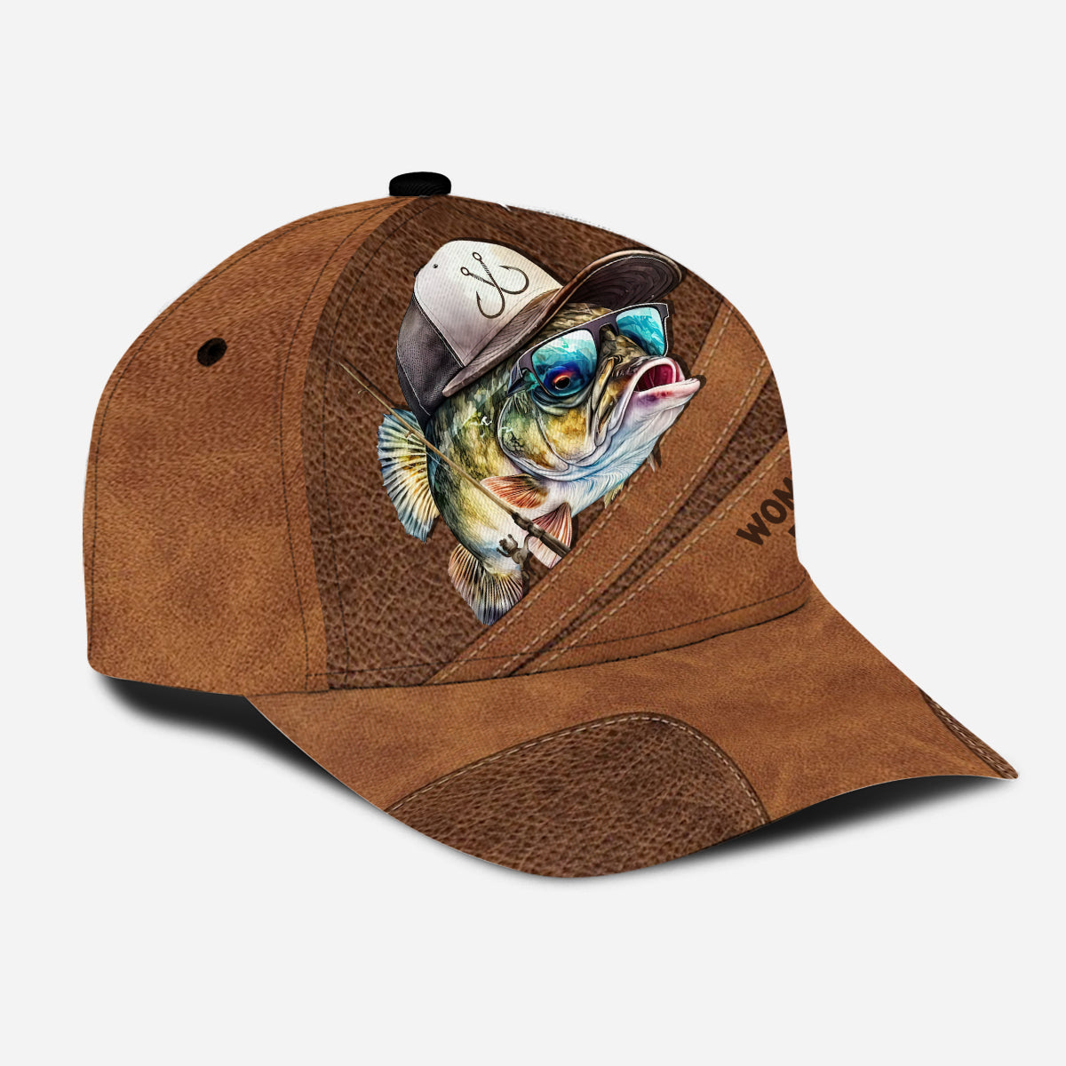 Fish on Hat CLASSIC Baseball Cap Fishing Hat Fisherman Gift Custom