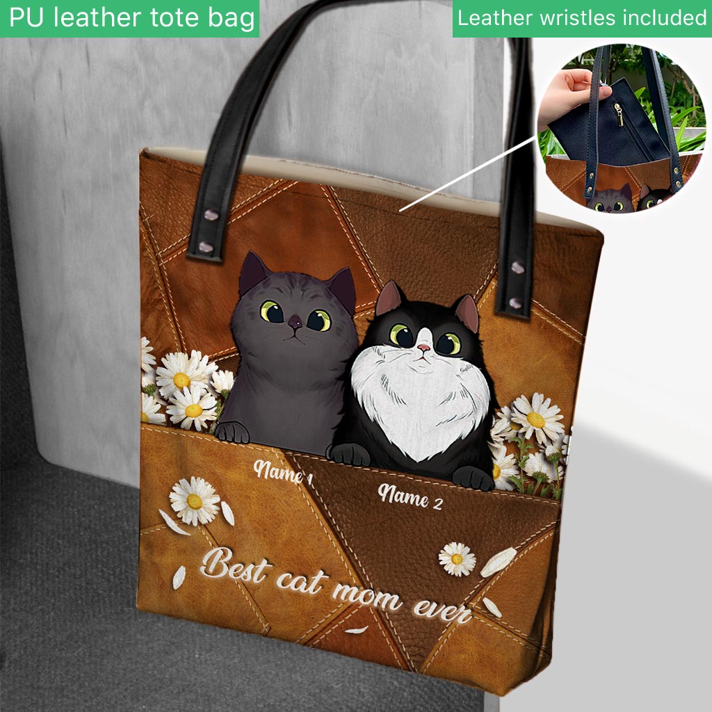 Personalized Cat Leather Bag