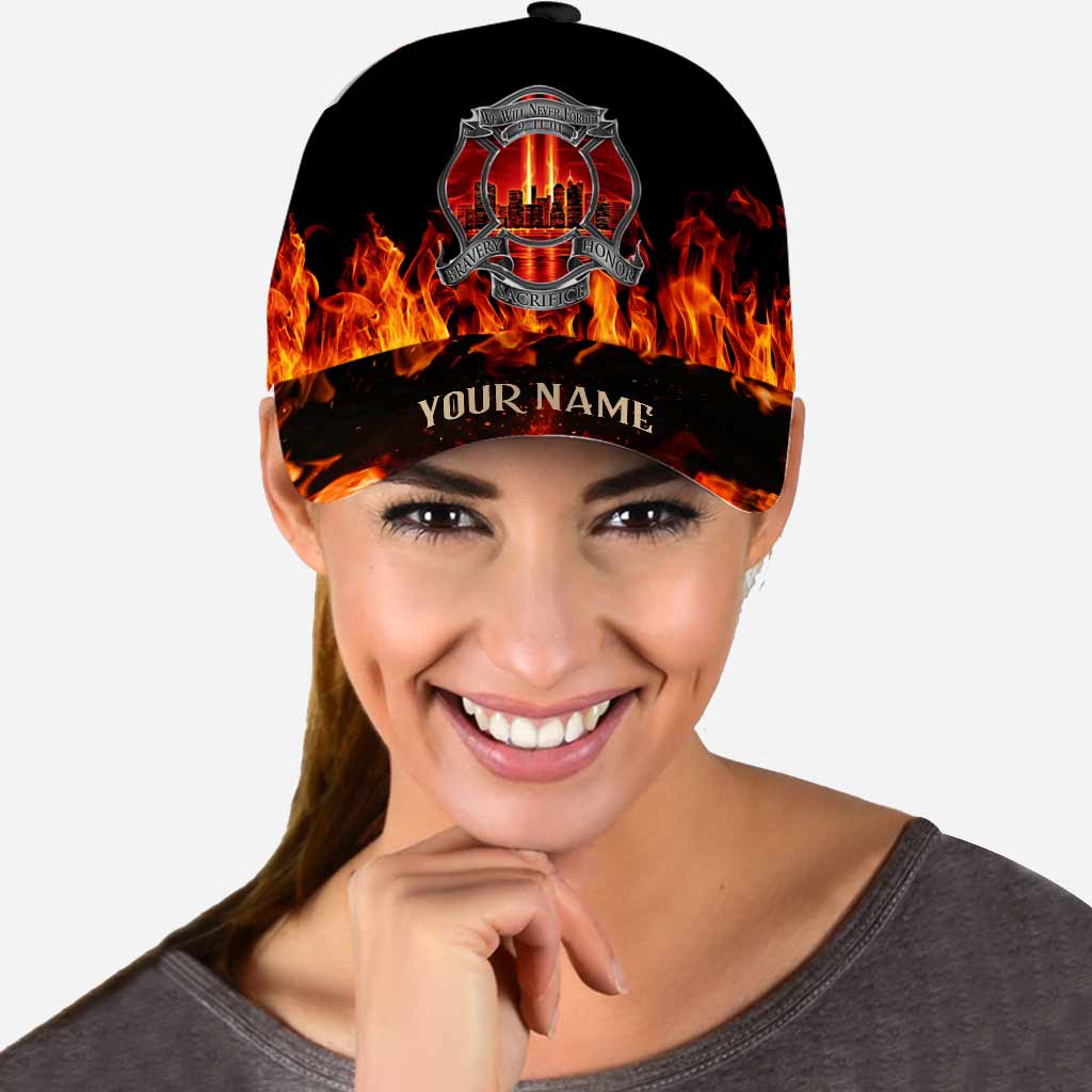 Never Forget - Firefighter Personalized Classic Cap With Printed Vent Holes