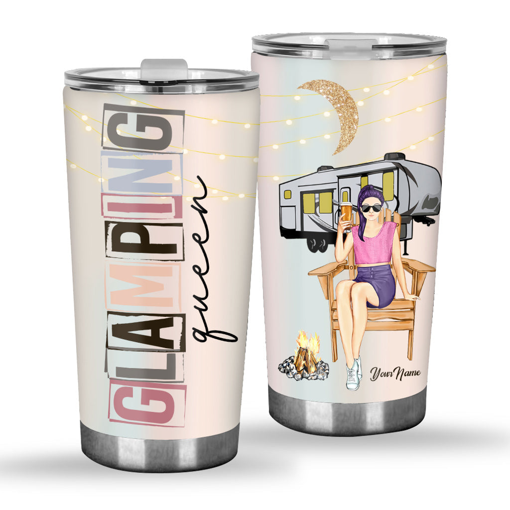 Glamping Queen - Personalized Camping Tumbler